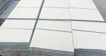 广元芝麻白毛板，石材毛板