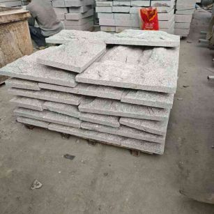 广元芝麻白蘑菇石，自然面