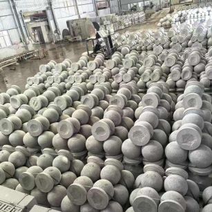 广元芝麻白圆球 石球 挡车球